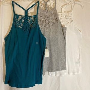 3 Aeropostale shirts {white, gray, turquoise}